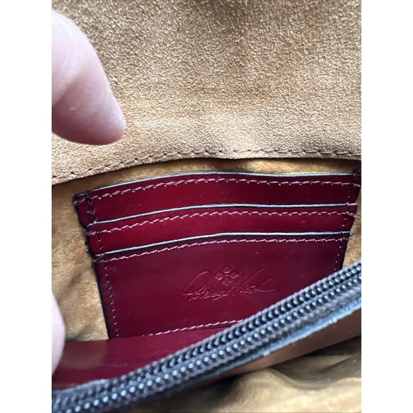 Patricia Nash Torri Small Floral Leather Crossbody Bag Clutch 7.5" x 5" x 2" - Picture 6 of 14